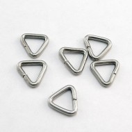Triangular Rings, AJA,  9mm., 25 pcs., Nickel, YYY