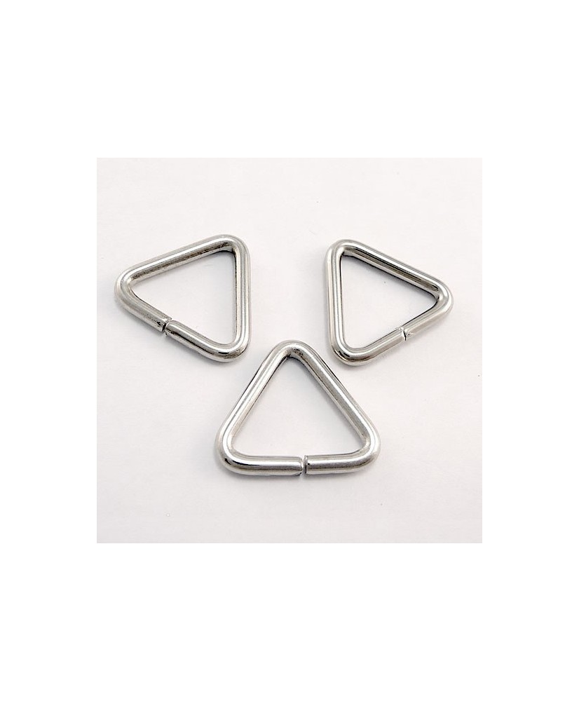 Triangular Rings, AJA,  20 mm., 25 pcs., Nickel, YYY