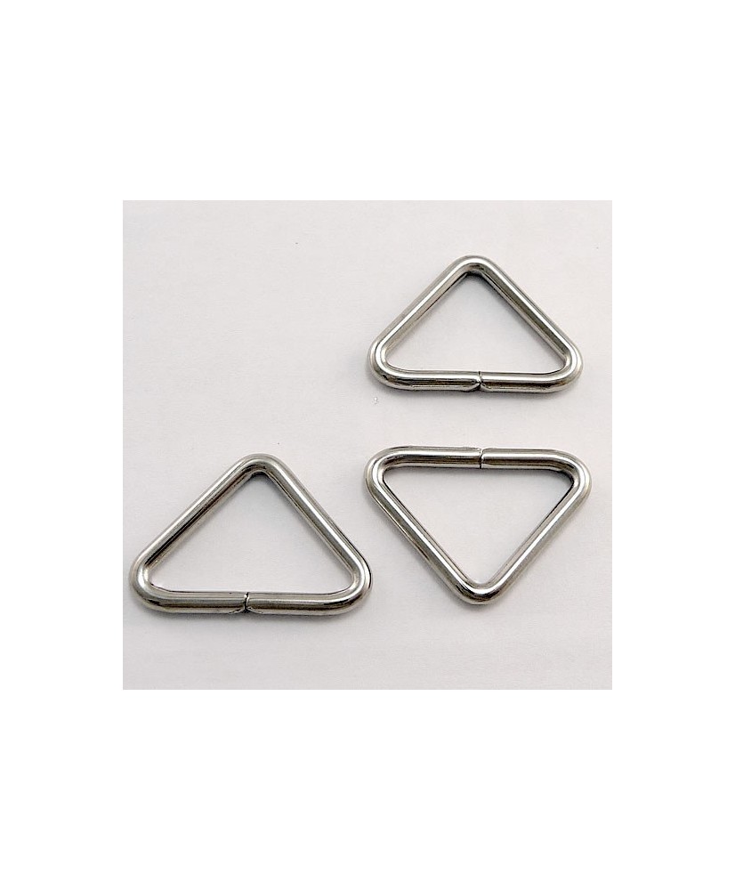 Triangular Rings, AJA,  26mm., 25 pcs., Nickel, YYY
