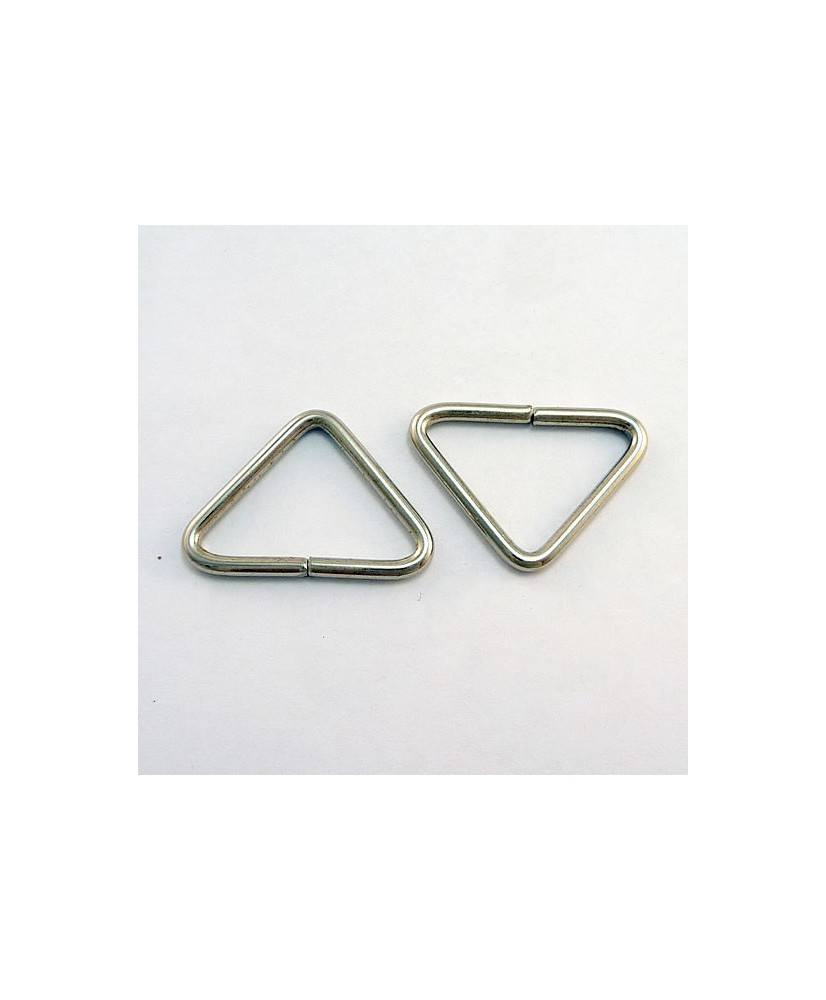 Triangular Rings, AJA,  27 mm., 25 pcs., Nickel, YYY