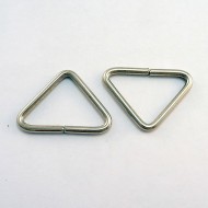 Triangular Rings, AJA,  27 mm., 25 pcs., Nickel, YYY