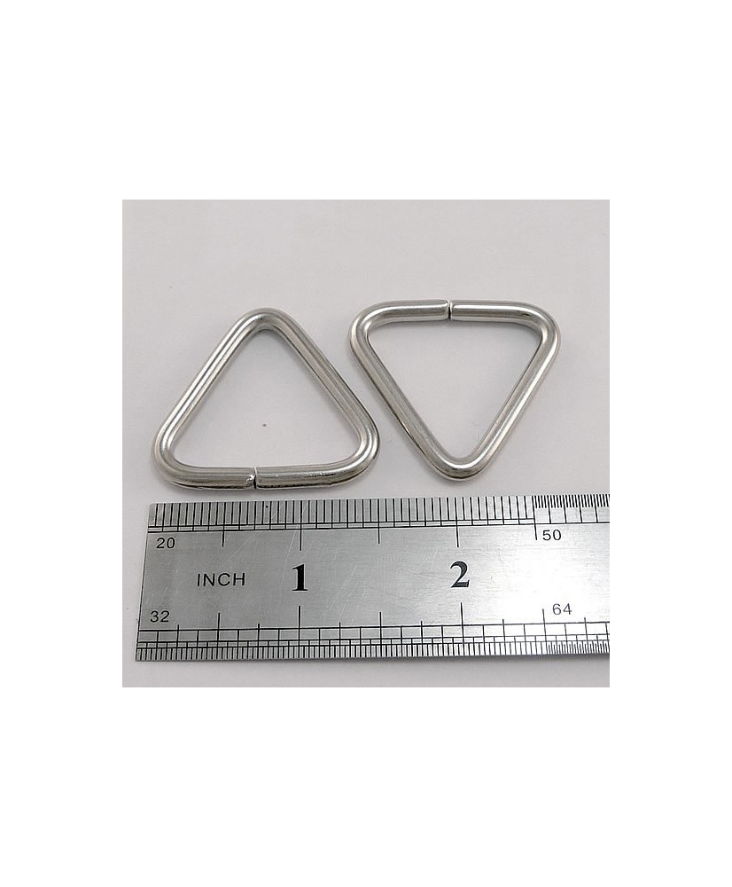 Triangular Rings, AJA,  32 mm., 25 pcs., Nickel