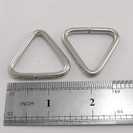 Triangular Rings, AJA,  32 mm., 100 pcs., Nickel