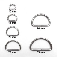 D rings buckles for 15 mm webbing, different colours available, ACZ