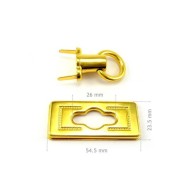 Craft Case Clasp Turn lock Bag Purse Belt Twist Lock Size 54 mm, AQ1