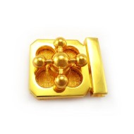 Craft Case Clasp Turnlock Bag Purse Belt Twist Lock Size 31 mm, Gold, APZ