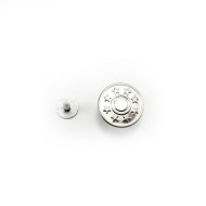 17 mm Hammer On Denim Jeans Buttons brass based with tack alloy studs, AH2