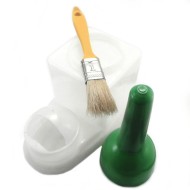 Non Spill Glue Pot and Brush Cement Keeper Anti Evaporation Leather Craft AOR