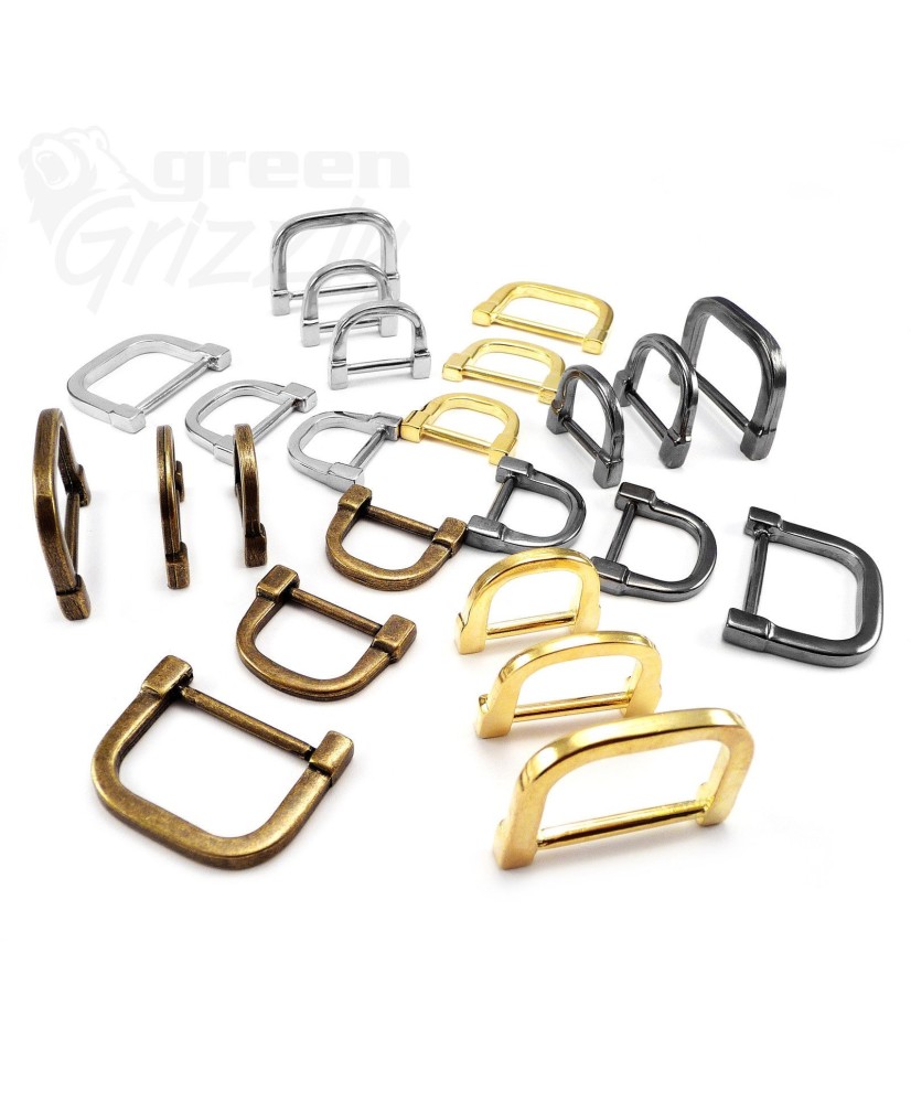 Molded solid cast heavy duty D rings for 20 mm webbing different colours, AVR