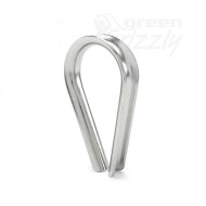 Wire Rope Thimble Heart shape 6mm Nickel plated