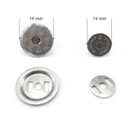 Slim fit magnetic fasteners 19 mm 16 mm surface mounted for handbags purse craft