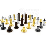 Chicago screws studs 6 9 13 20 mm in silver antique brass gold available leather