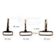 Trigger Snap Hook Clip Belt Webbing Strapping 25 mm 33 mm 39 mm