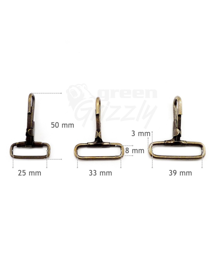 Trigger Snap Hook Clip Belt Webbing Strapping 25 mm 33 mm 39 mm