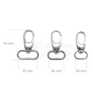 Bag Clasps Lobster Swivel Clips Snap Hook 20 25 30 mm strapping