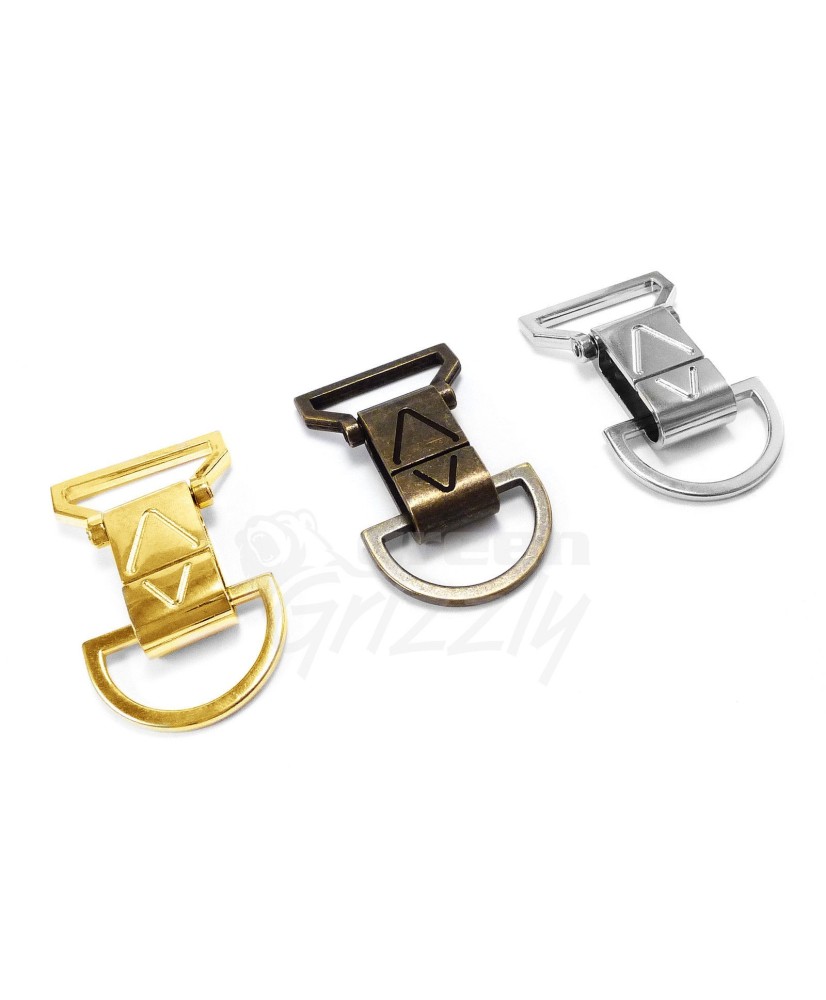 Solid Bag Clasps Lobster Swivel Trigger Clips and D ring for 30 mm webbing AVU 