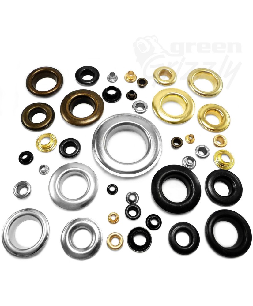Solid Brass Eyelets for Leather Craft Grommet Banner 3 4 5 6 8 10 12 17 mm