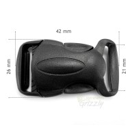 Delrin Plastic Side Release Buckle Clips Sliders For Webbing 20mm 25mm 40mm