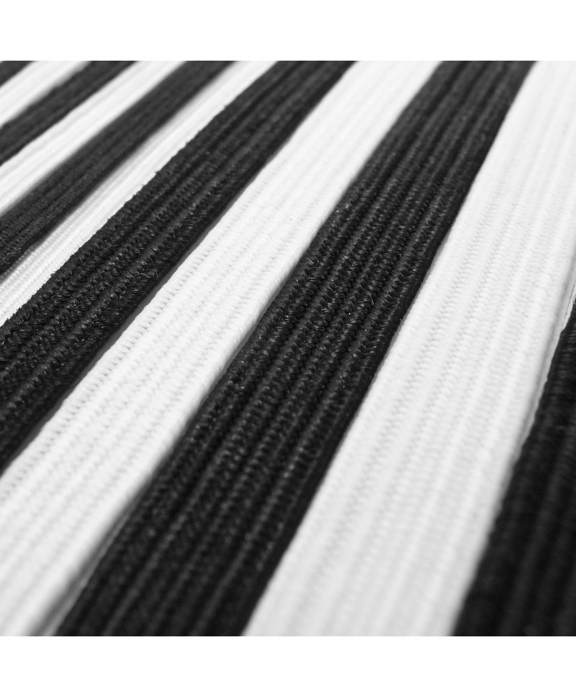 Elastic Flat cord tape tie down black or white 3 4 5 7 8 12 mm