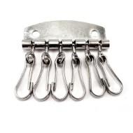 6 hook key case inner fitting plate leather craft nickel plated, AP7