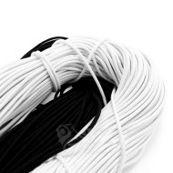 Elastic rope bungee shock cord tie down black or white 2.5 mm, 3 mm or 6 mm