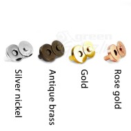 Magnetic snaps clasps fastening purses handbags craft buttons 18mm or 14mm