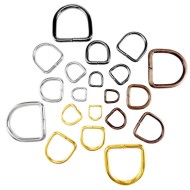 D rings buckles for webbing long different sizes and colours available unwelded