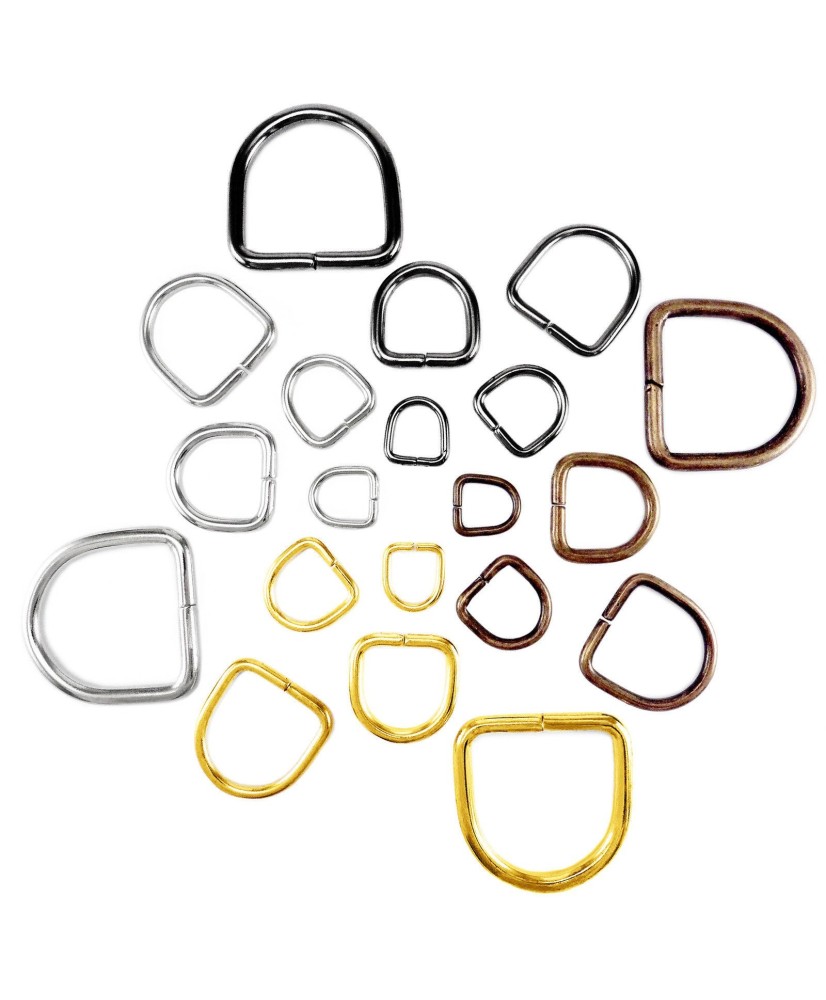 D rings buckles for webbing long different sizes and colours available unwelded