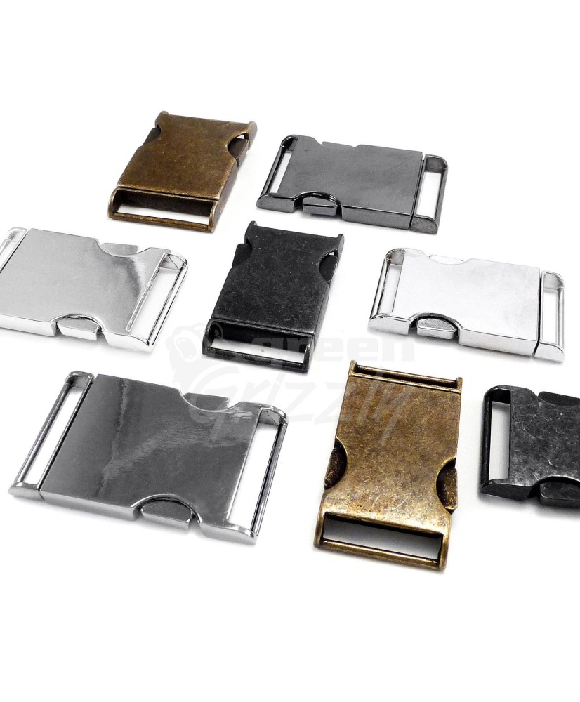 Metal side release buckles for 25 or 30 mm webbing Different Colors