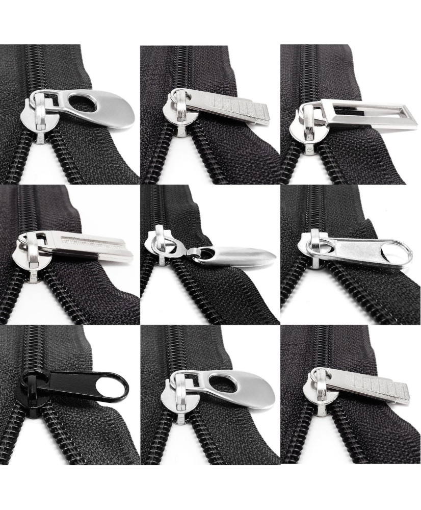 Slider pull for PVC spiral zip zipper puller repair replace kit