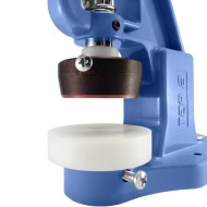 Hand press adapter for circular cutter for leather fabric button covering, AM4