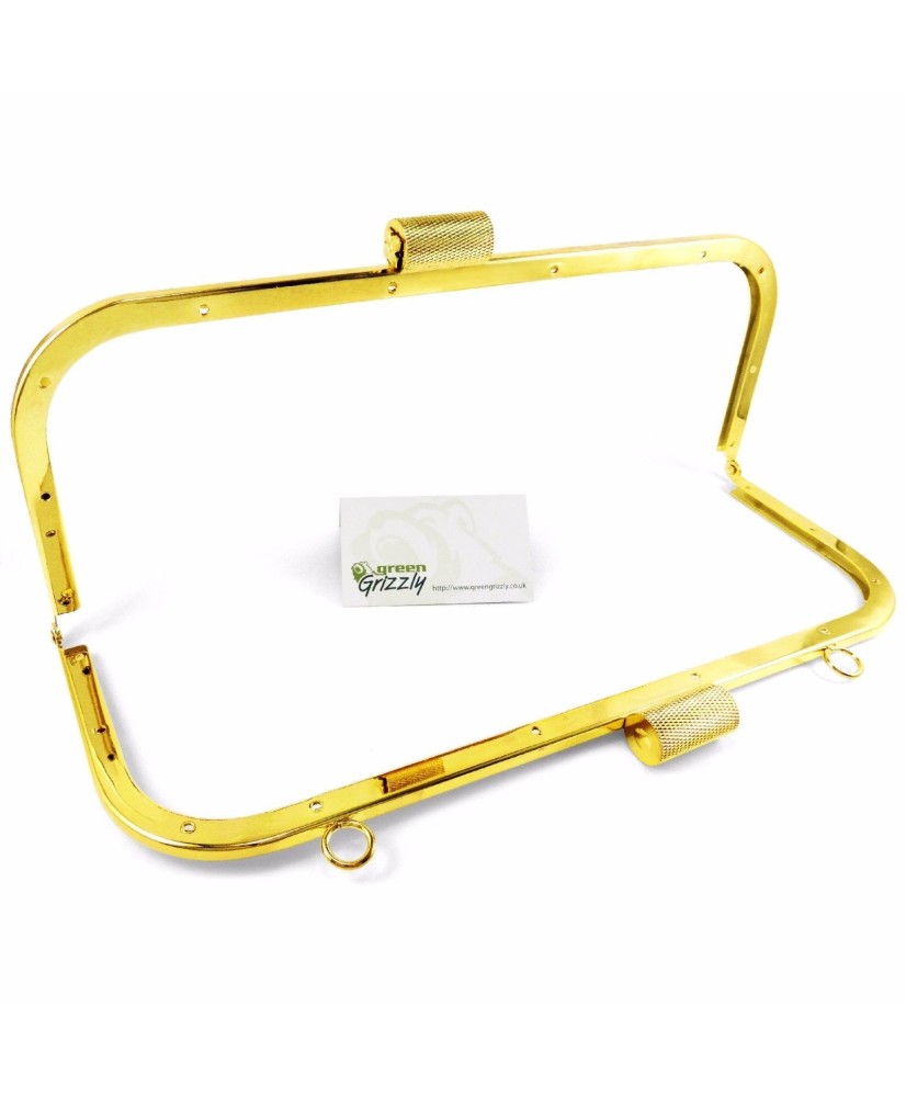 Large Bag Purse Frame 12" / 300 mm with loops Clutch kiss clasps lock, B58