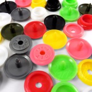 Plastic Resin snaps button fasteners press stud poppers - 15 or 13 mm