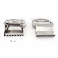 Plain Belt Buckle solid nickel plated for 35 mm Webbing Repair DIY - B3E