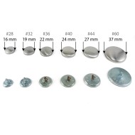 50 sets Upholstery wirehook button cover blanks Tufting various size's wire hook