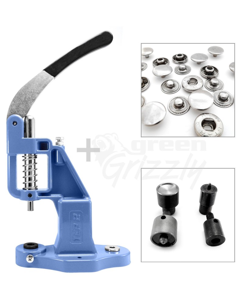 Pack of hand press + tool die for press fastener stud and supplies included S029