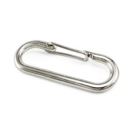 Oval Push Gate Spring Snap Open Hooks Spring Ring Key Carbine Camping, B69