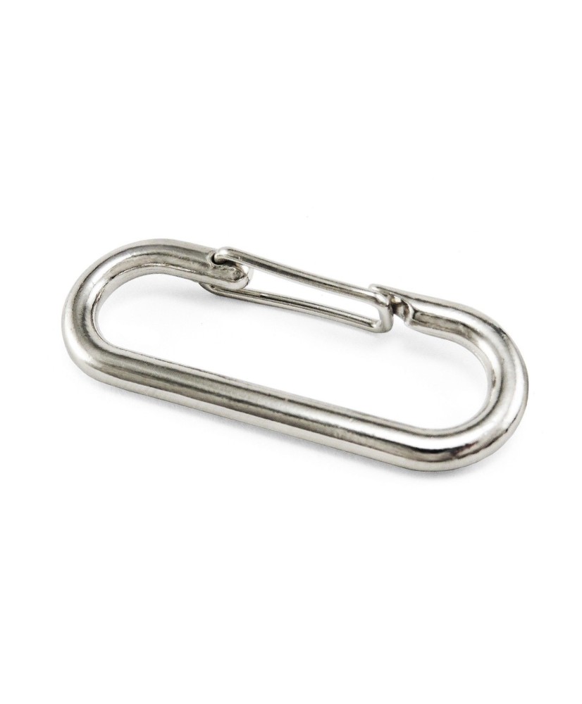 Oval Push Gate Spring Snap Open Hooks Spring Ring Key Carbine Camping, B69