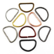 D rings buckles for webbing 10 15 20 25 30 35 40 50 mm multi colours available