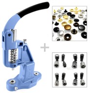Universal hand press set for press studs fasteners and dies included S018