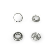 Metal Press Studs Poppers Free Nickel, Choice of cap types sizes and colors