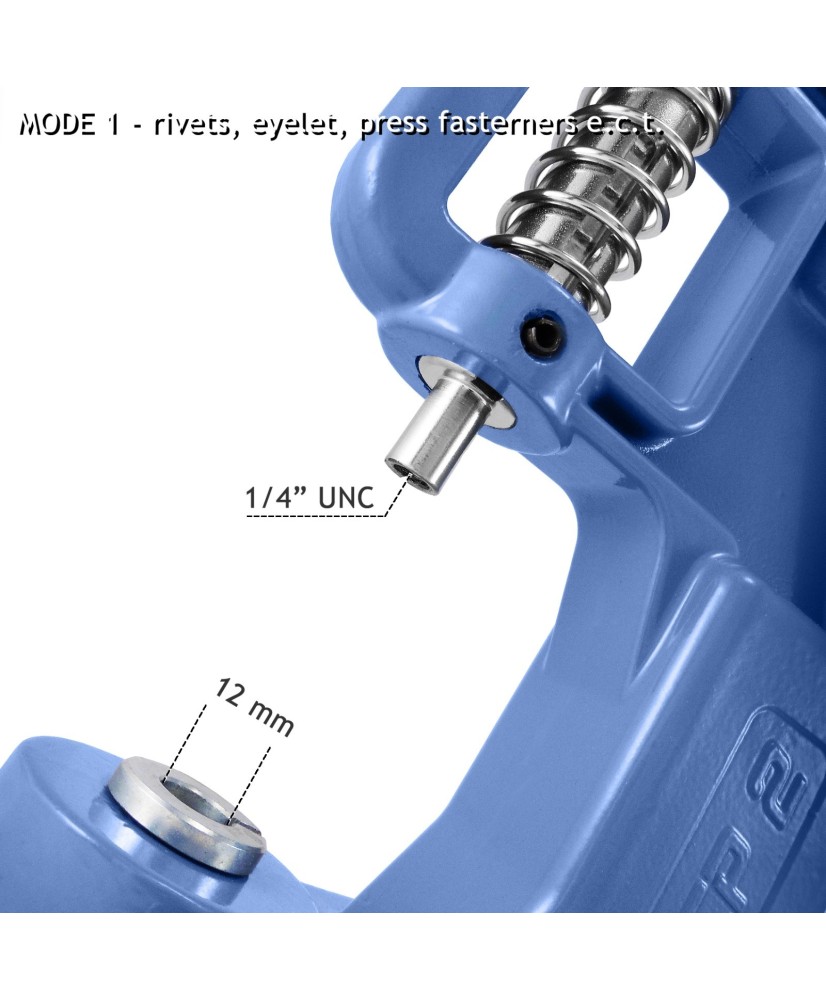 Pressa A Mano Universale Verde Per Rivetti KAM – Adatta Per Taglie T3 E T5 – Trimming Shop