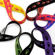 Polypropylene webbing Nylon strapping bags straps weave 20 25mm paw print design
